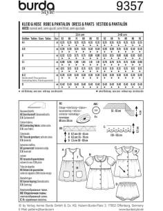 Dress and pants pattern - Burda 9357 2