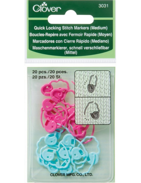 Loops with quick-release clasp - Medium