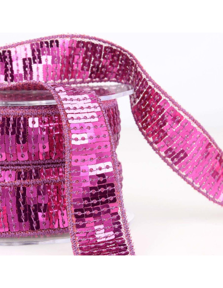 Sequin trim - Pop purple