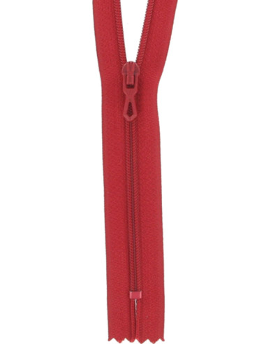 Nylon zipper - Vermilion red