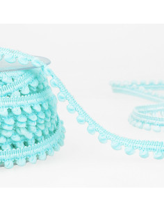 Mini pompom trim - Sky blue