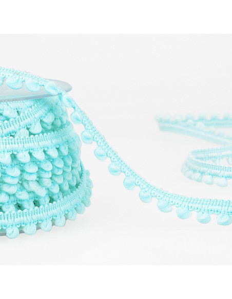 Mini pompom trim - Sky blue