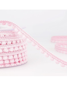 Mini pompom trim - Light pink