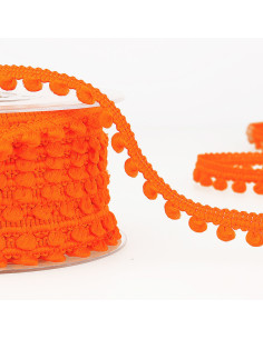Mini pompom trim - Orange
