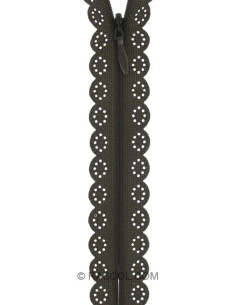 Invisible Zipper Lace - Walnut
