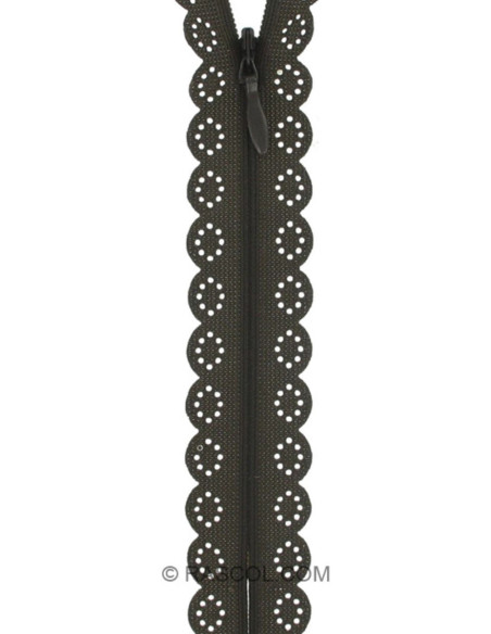 Invisible Zipper Lace - Walnut