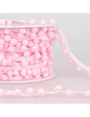 Large pompom trim - Pink