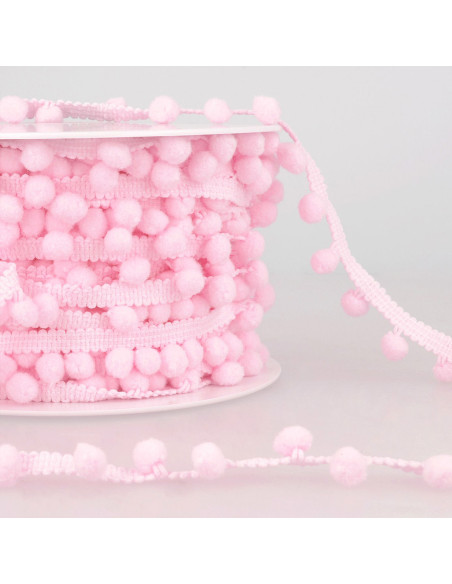 Large pompom trim - Pink