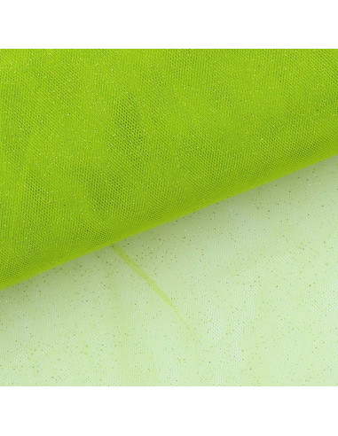 Glitter tulle - Apple green