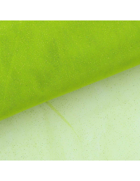 Glitter tulle - Apple green