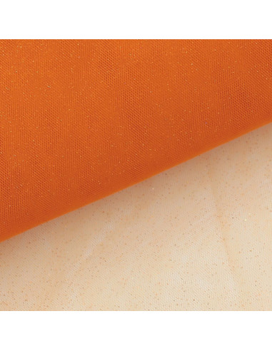 Glitter tulle - Orange