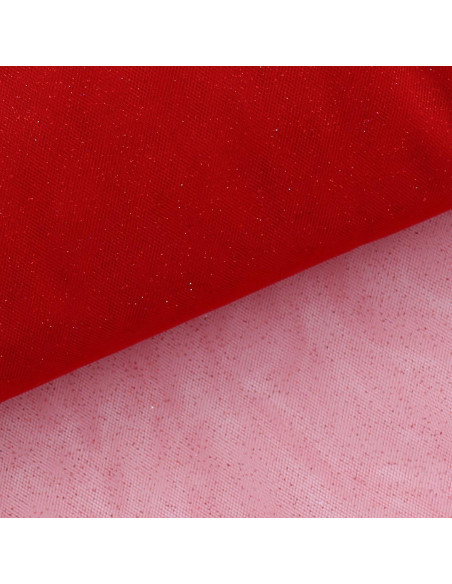 Glitter tulle - Red