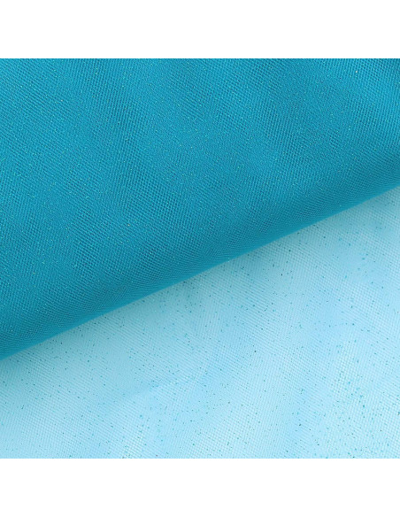 Glitter tulle - Turquoise blue