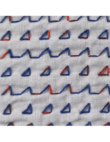 Daruma Kasuri multicolor sashiko thread 2 colors 40 m