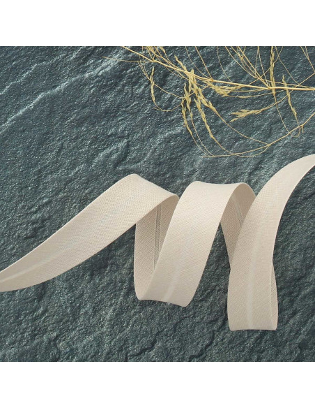 Polycotton bias tape - Beige