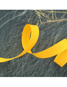 Biais tout textile polycoton - Jaune safran