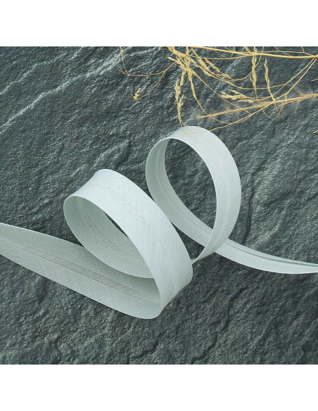 Biais tout textile polycoton - Gris nuage