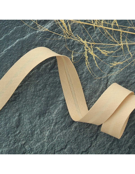 Polycotton bias tape - Cashmere beige