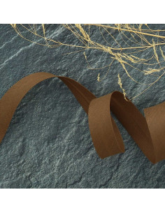 Polycotton bias tape - Sepia