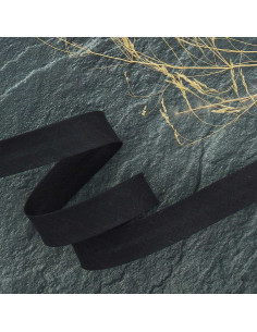 Anthracite polycotton bias tape