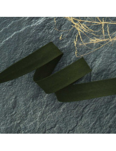 Biais tout textile polycoton - Kaki militaire