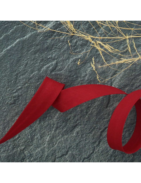 Polycotton bias tape - Bismark Red