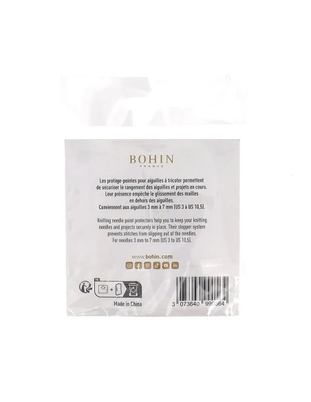 Protège-pointes modèle mains pour aiguilles du n° 3.00 à 7.00 Bohin