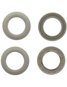 Set of 8 curtain eyelets Ø44 mm - Mats - Linen 2