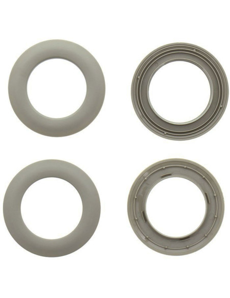 Set of 8 curtain eyelets Ø44 mm - Mats - Linen