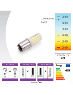 LED bayonet bulb for sewing machine 2