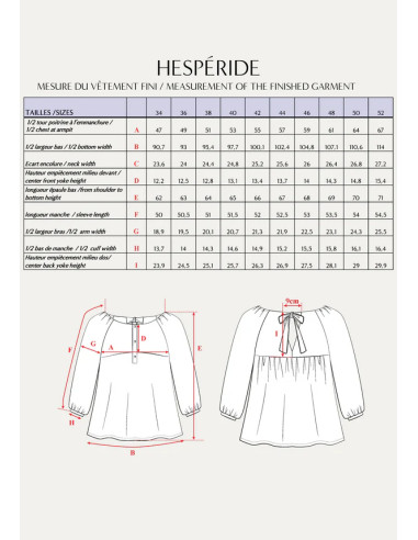 Hespéride Blouse Pattern - Maison Fauve