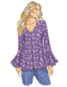 High Neckline Pattern - Butterick 6456 2