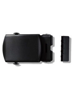 Black flap belt buckle 30 mm