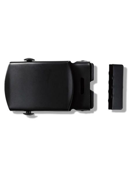 Black flap belt buckle 30 mm