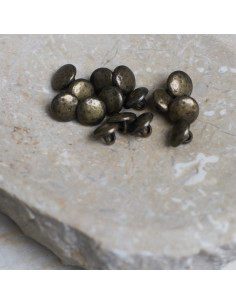 Moon Button - Aged Brass 2