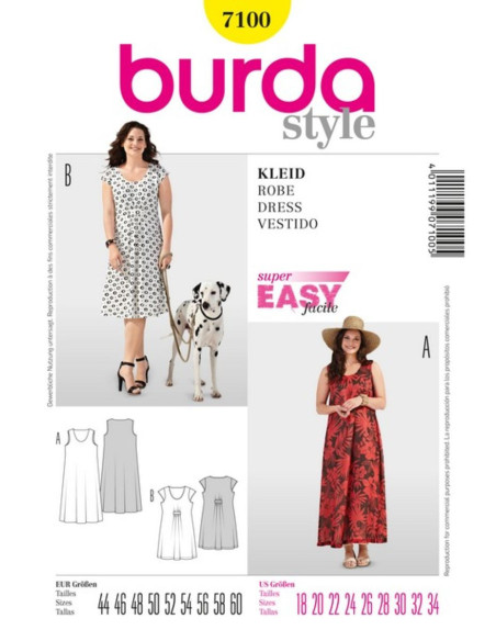 Dress pattern - Burda 7100