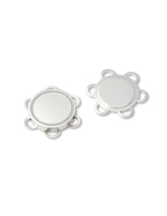 Magnetic sew-on buttons - Silver 2