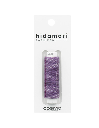 Fil sashiko ombré hidamari Lecien Cosmo 30 m