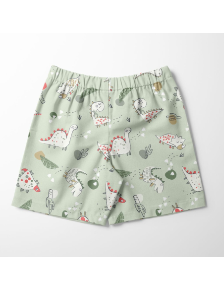 Green Dinoz lycra swimsuit fabric