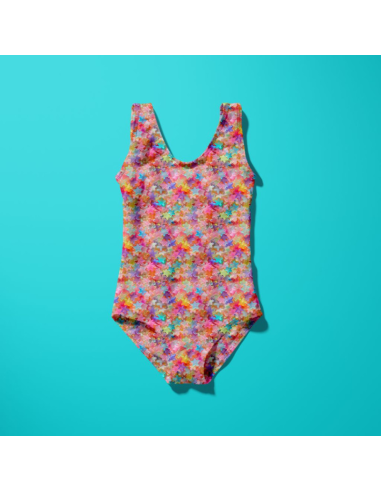 Lycra swimsuit fabric - Gummystar pink and purple