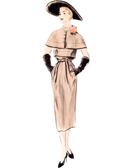 Vintage dress pattern - Vogue 1964