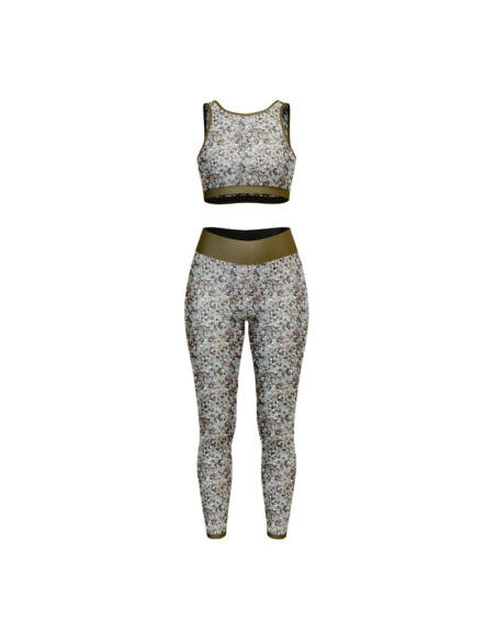 Lycra swimsuit fabric - Sissi gray and gold
