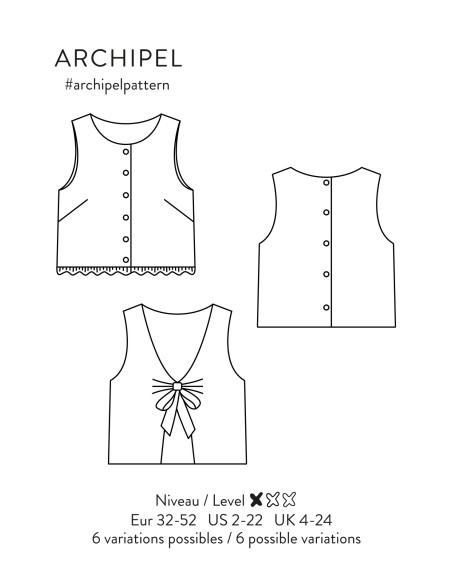 Archipelago Top Pattern - Atelier Scämmit