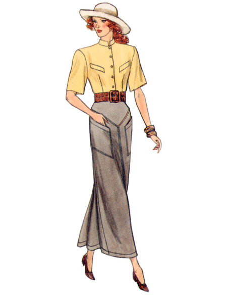 Patron de jupes vintage - Vogue 2102