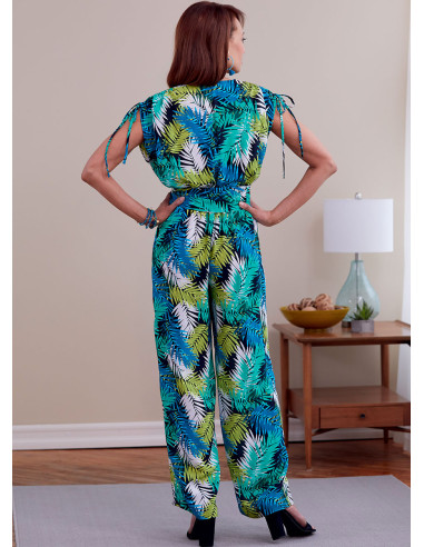 Jumpsuit and belt pattern - Butterick 6756