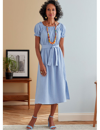 Dress and belt pattern - Butterick 6757