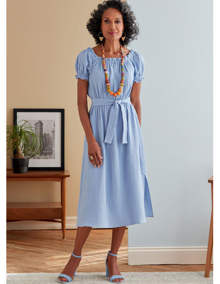 Dress and belt pattern - Butterick 6757