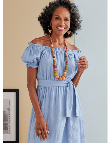 Dress and belt pattern - Butterick 6757