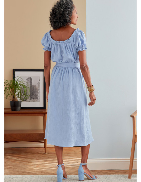 Dress and belt pattern - Butterick 6757