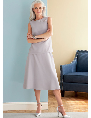 Jacket, dress, top, skirt, and pants pattern - Butterick 6796